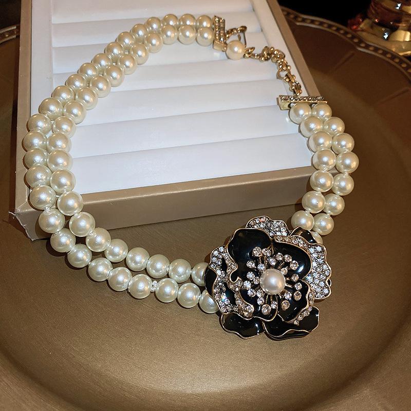 Элегантное и очень длинное ожерелье, модная и универсальная цепочка для свитера, ретро и элитный аксессуар.