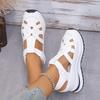 Plus-size Women Wedge Roman Sandals Velcro Strap Platform Casual Summer Shoes