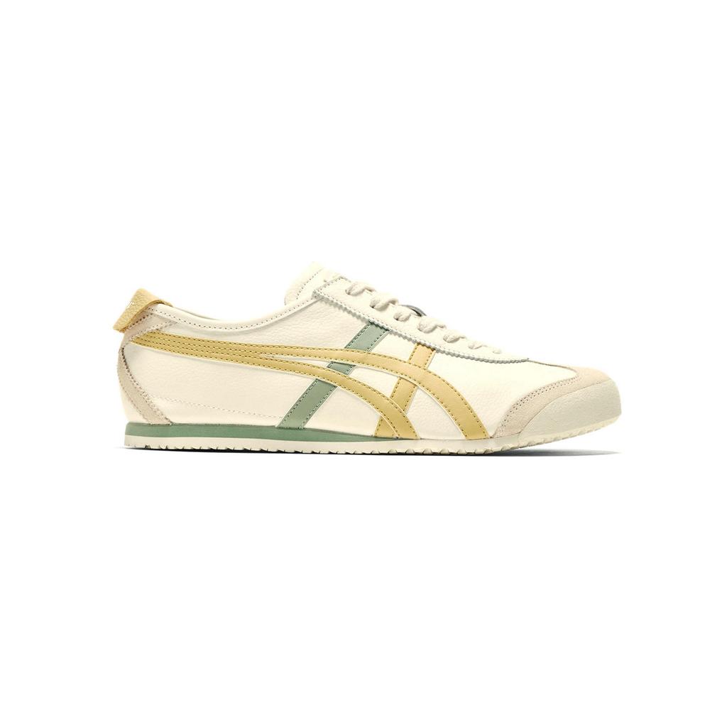 ONITSUKA TIGER Кроссовки унисекс Mexico 66 кремовые с минерально-коричневыми полосками 1183A201-120