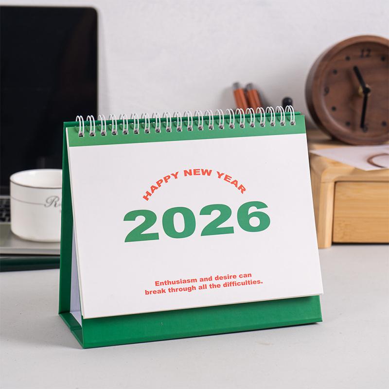 Календарь 2026 Простой Книга Ежемесячный Ежедневный Планировщик Расписание Тайм-менеджмент Домашний Офис Настольное Украшение Настольный Календарь