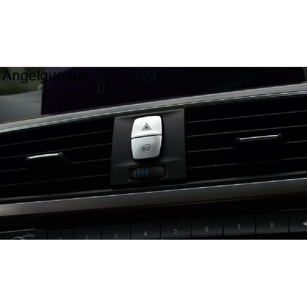 Angelgugouo For BMW 3 Series F30 F35 F34 2013-2018 Car Warning Light Button Cover frame