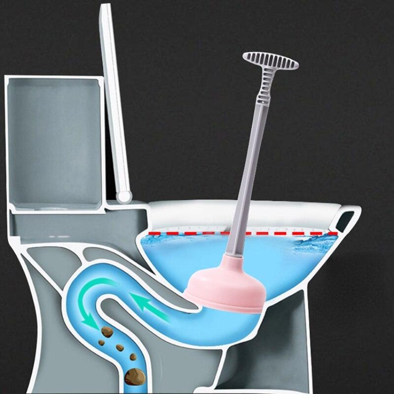 Трубопроводный земснаряд с присоской и длинной ручкой, вантуз для унитаза, пресс для чистки раковины, инструменты для сливной трубы, аксессуары для бытовой чистки