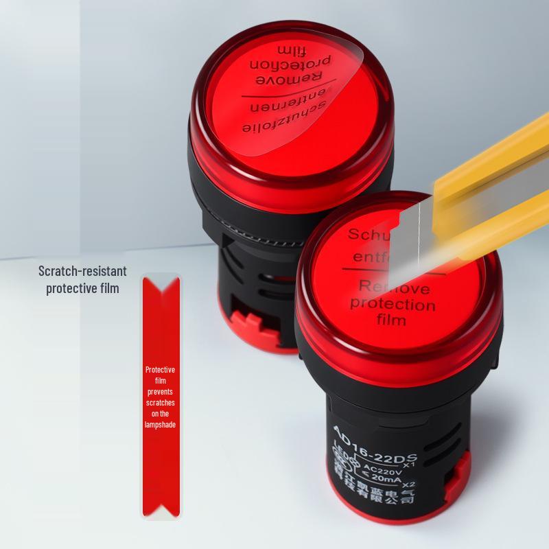 Светодиодный индикатор AD16-22DS: Огнестойкий, пыленепроницаемый кнопочный светильник