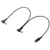 TECH DC Cable Power Distribution Cable Power Supply Cord Black 2-prong DC-2