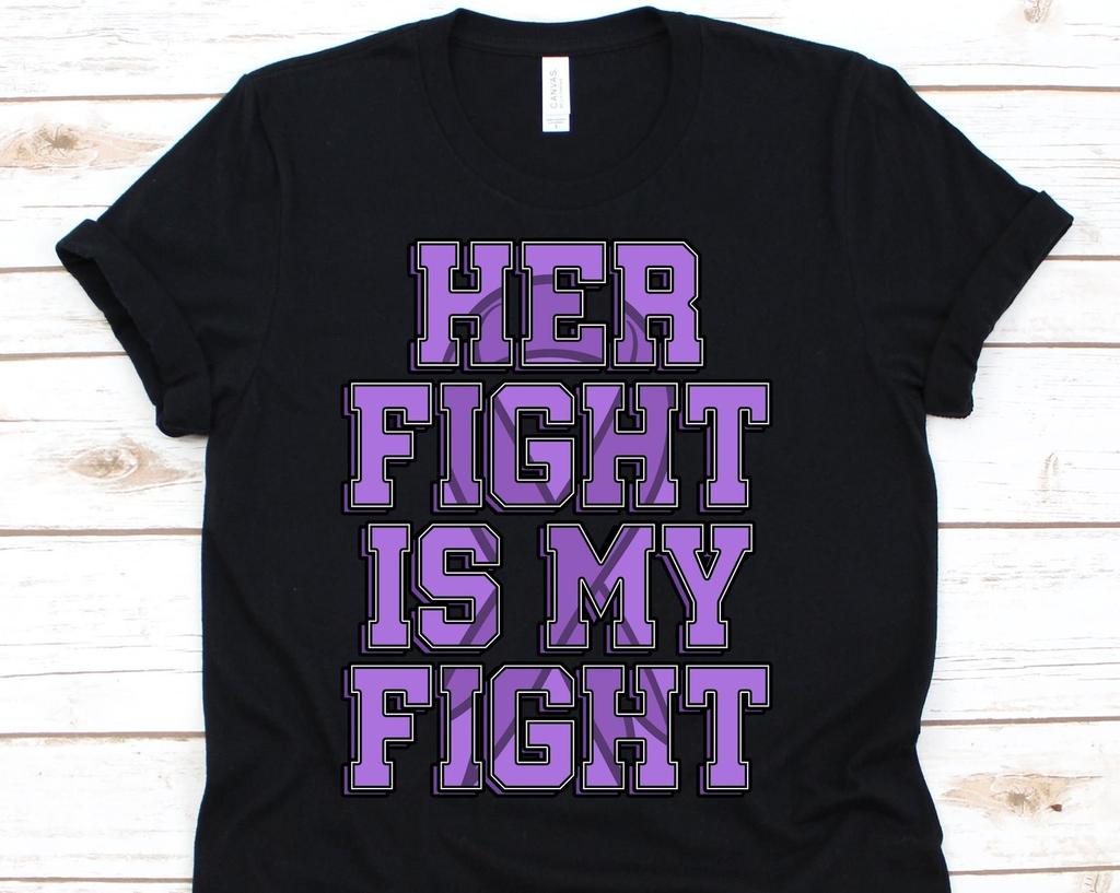 Her Fight Is My Fight Shirt, Awareness Gift For Crohn's Disease Warrior Fighter, Inflammatory Bowel Disease Tshirt For Men And Women