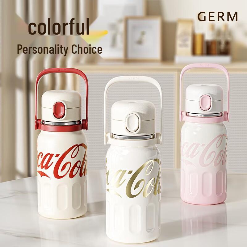 Термобутылка GEME Coca-Cola из нержавеющей стали с соломинкой