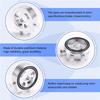 Oil Filter Cooler Sandwich Plate Adapter Universal Oil Sensor Adapter M18 M20 M22 3/4 With Connectors Silver