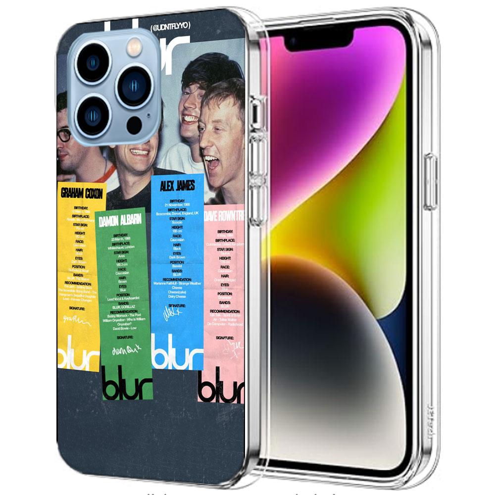 Blur Band Cases Phone Case For Iphone 17E 16E 17 Air 16 Pro Max 15 Pro 14 Plus 11 13 12 Mini Cover Cases Compatible with Suitabl