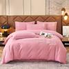 Легкий роскошный комплект постельного белья из четырех предметов из утолщенного хлопка, длинноволокнистый хлопок с вышивкой и начесом, пододеяльники