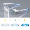 Smart color-changing glasses for marathon running, outdoor protective sunglasses, anti-fall, anti-fog, suitable for cycling, hiking, and