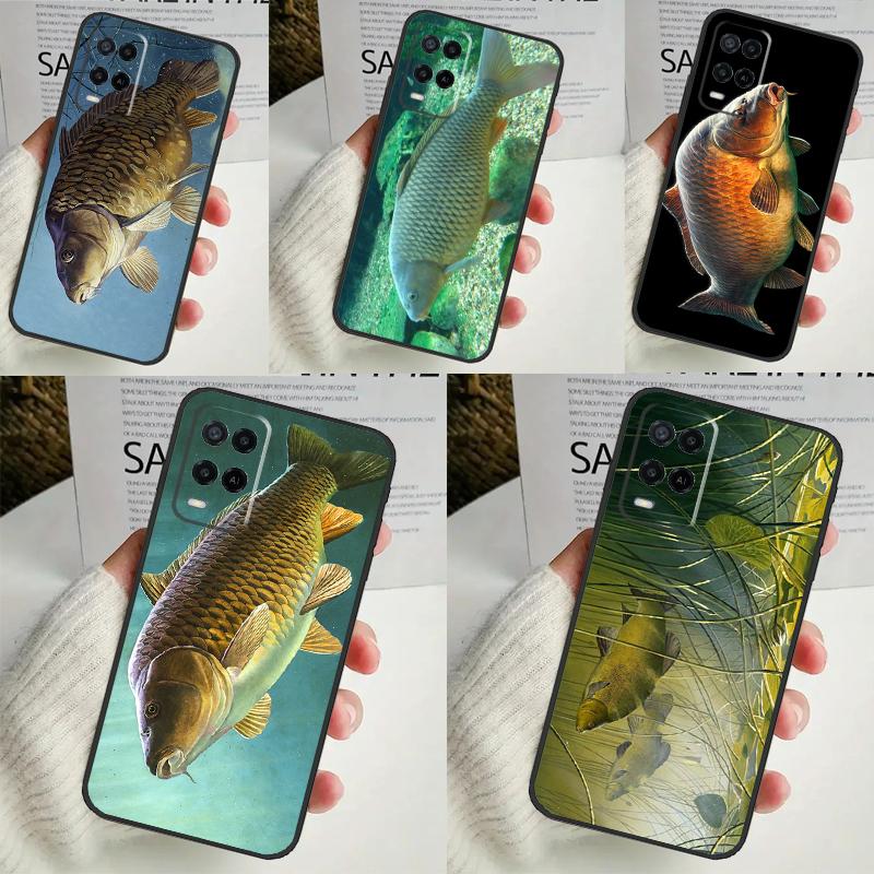 CARP FISH FISHING For OPPO A54S A74 A94 A58 A78 A98 A16 A76 A96 A15 A17 A77 A5 A9 A52 A72 A79 A53S A57S Case