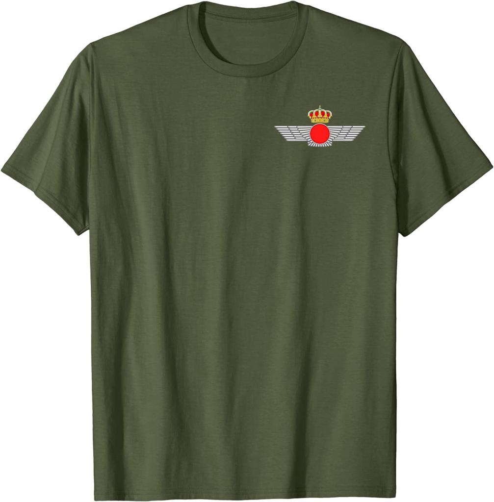 Spanish Air Force Ejército Del Aire Wings Patch Men TShirt Short Sleeve Casual Cotton ONeck Summer Shirt