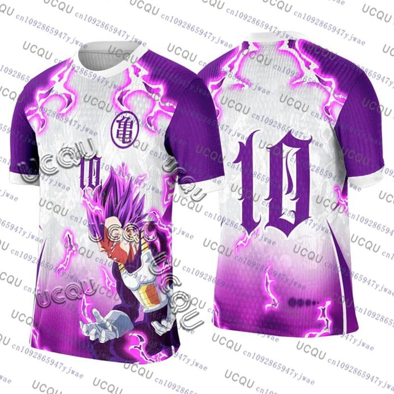 2025Японский Аниме Футбольная Майка Dragon Ball Мужская/Женская Оверсайз Футболка Летняя Быстросохнущая Спортивная Дышащая Bandai Косплей Футболка