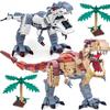Jurassic Indominus Rex Dinosaur World Model Building Blocks City Triceratops Velociraptor Dino Park Bricks Children Toy