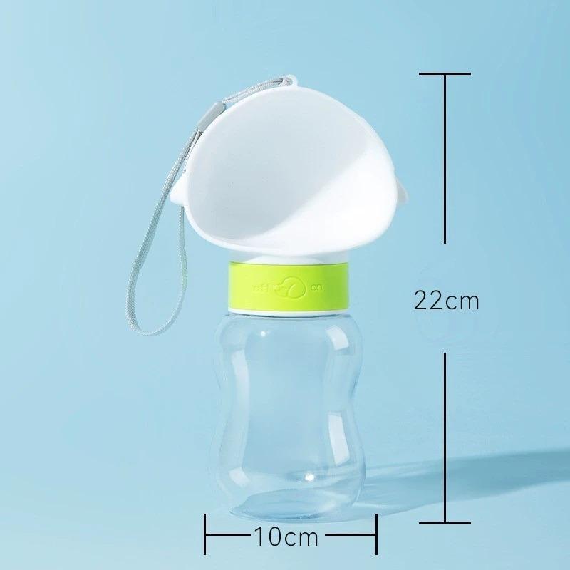 2 In 1 Pet Feeder Dispenser Outdoor Travel Portable Dog Cat Drinking Bowl Leak Proof Puppy Water Bottle