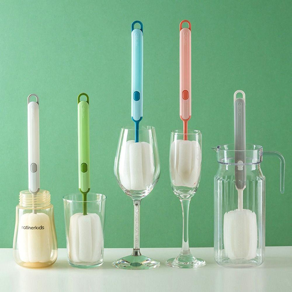 Бытовая щетка для мытья чашек с длинной ручкой, губка для чистки бутылок с длинной ручкой, средство для чистки чашек