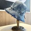 Korean Style Denim Bucket Hats Sweet Basin Caps for Men Fashion Sunscreen Hat  Summer Spring