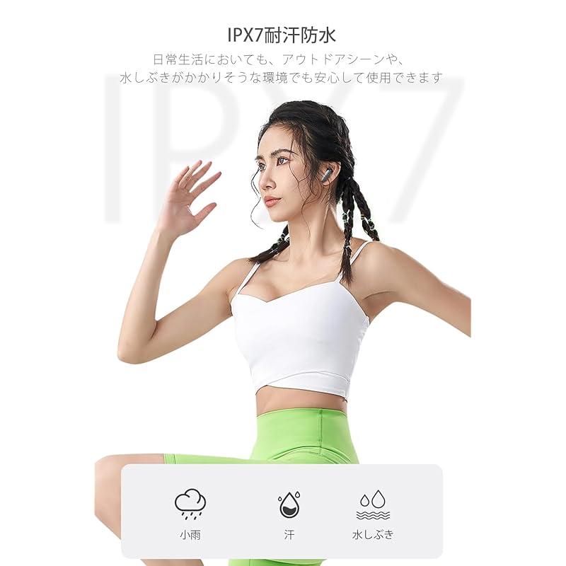 wireless earphones earphones bluetooth bluetooth Small/lightweight Jonukich Canal type heavy bass ENC hands free calling automatic pairing earbud