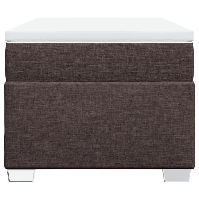 Maison Exclusive - Sommier à lattes de lit avec matelas Marron foncé 90x190 cm