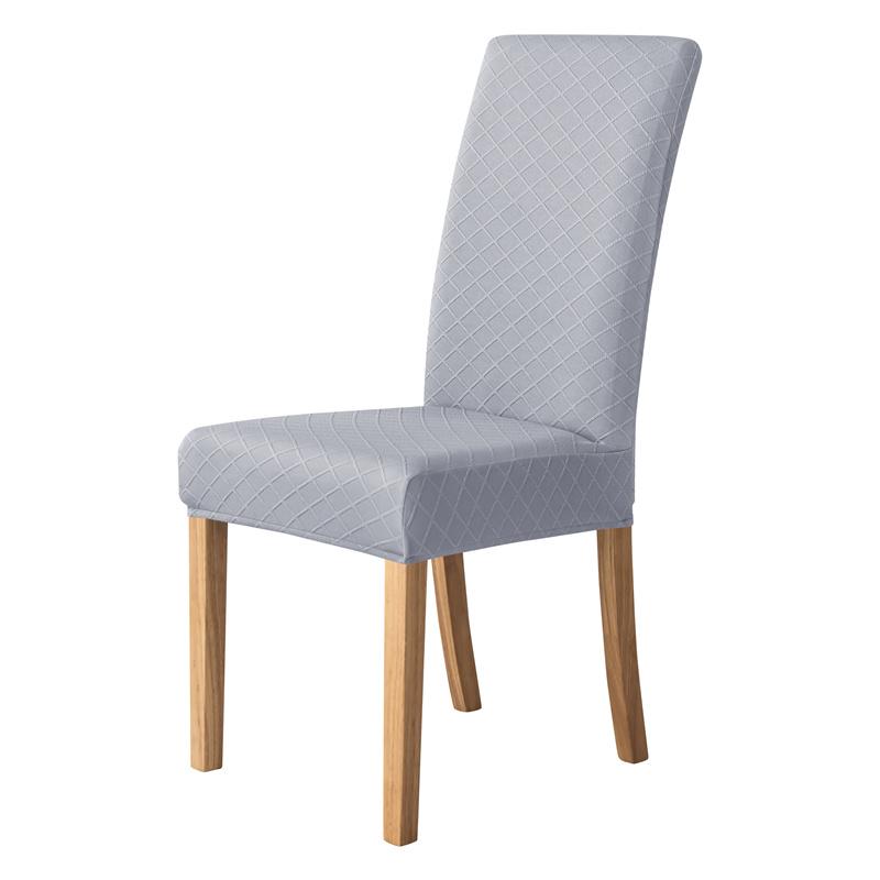 Universal Elastic Dining Chair Cover Solid Seat Protector Slipcover for Wedding Hotel Home Decor