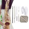 Набор для чистки саксофона Отвертка для чистки саксофона Щетка для мундштука Перчатки Набор для ухода за инструментом