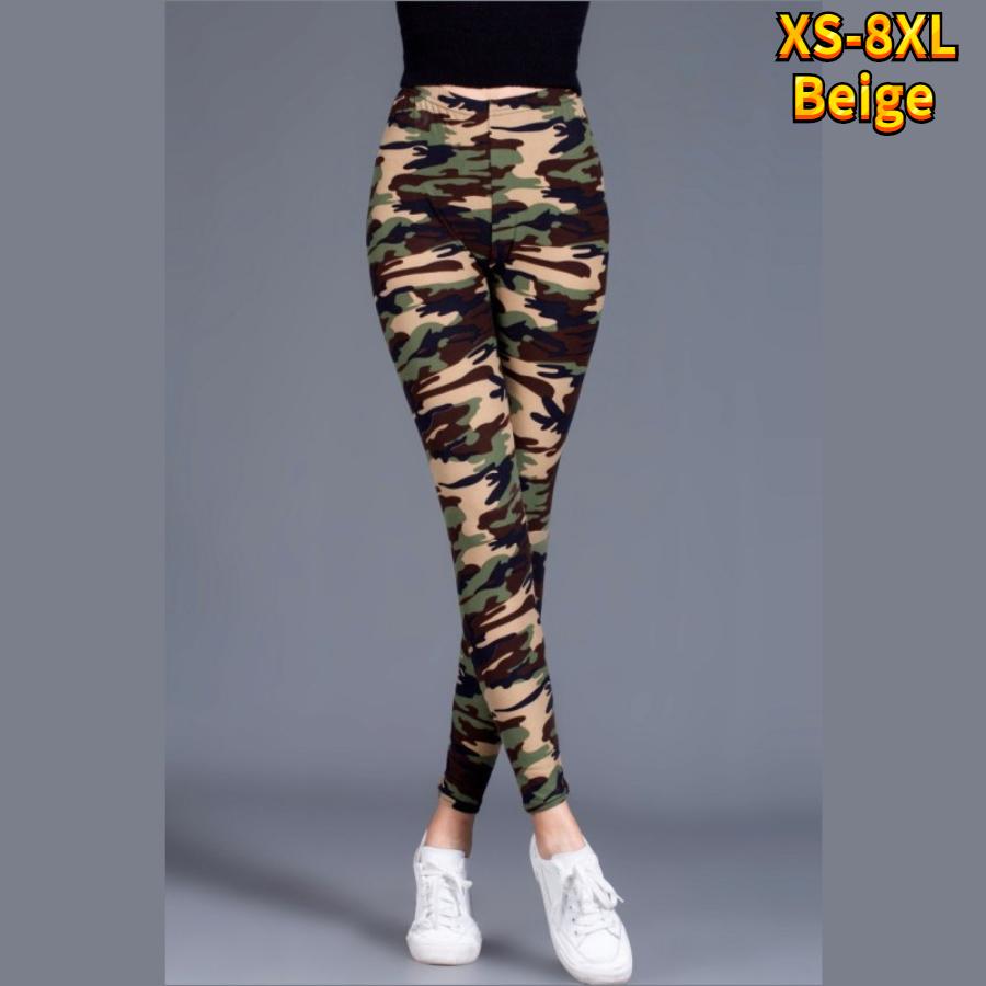 Женские леггинсы цвета хаки с камуфляжным принтом, эластичные леггинсы для йоги, фитнес-бег, спортивные брюки для активного отдыха