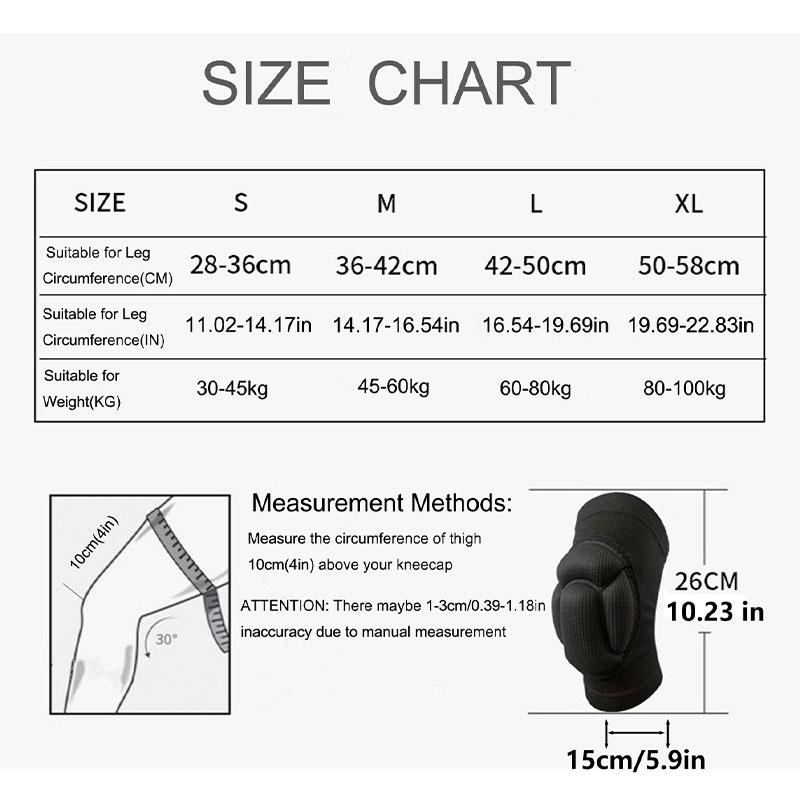 1 пара защитных наколенников, утолщенная защита, спортивные эластичные наколенники для защиты от столкновений, защита колена для фитнеса, баскетбола, волейбола