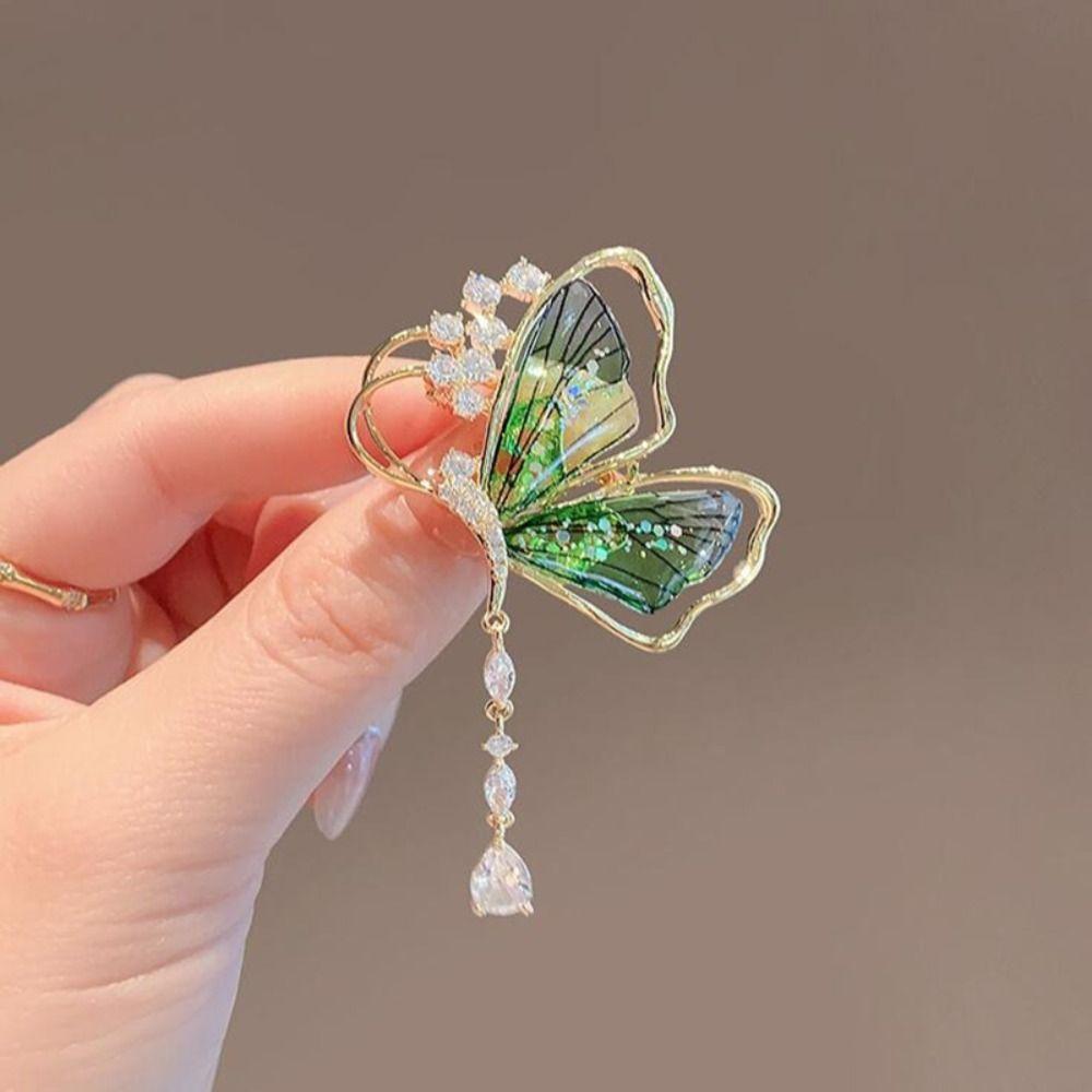 Imitation Pearl Brooches Dragonfly/Butterfly Shaped Jewelry Pin Badge Pin Clothing Accessories