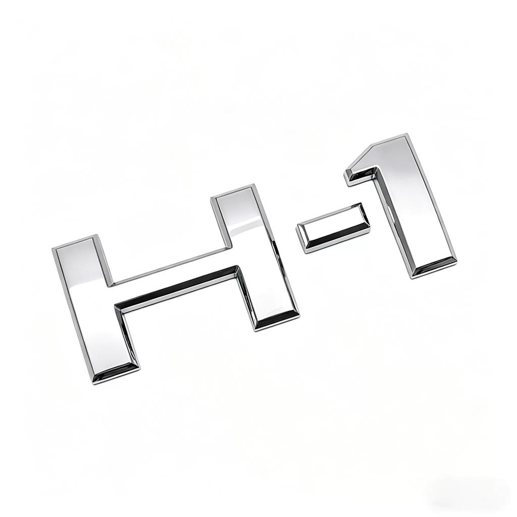 Suitable for H-1 car sticker rear tailgate logo body H English sticker three-dimensional modification logo sticker
