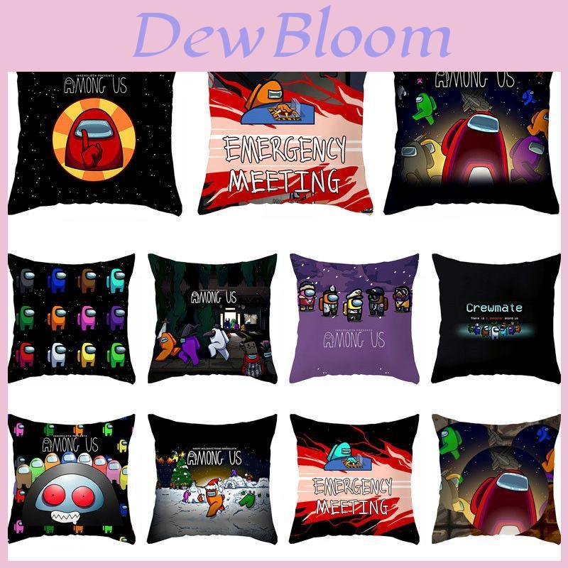 Among Us Game Cushion Cover Throw Pillow Case Home Sofa Decor 45×45cm Square