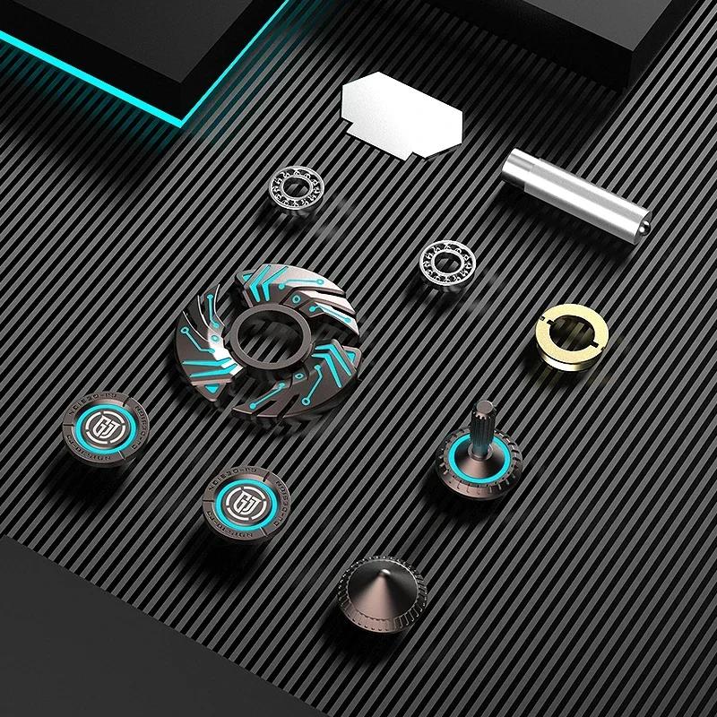 Сплав металла Fidget Spinner светящийся вращающийся наконечник волчок антистрессовые игрушки для снятия стресса игрушки для снятия стресса тревожность дети