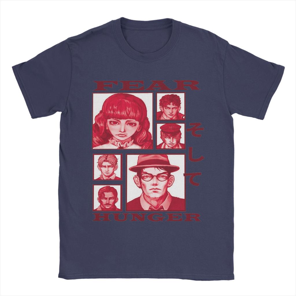 Новинка Fear And Hunger Инди Хоррор Футболка Мужская Круглый Вырез Короткий Рукав Топы Хлопок Летняя Одежда