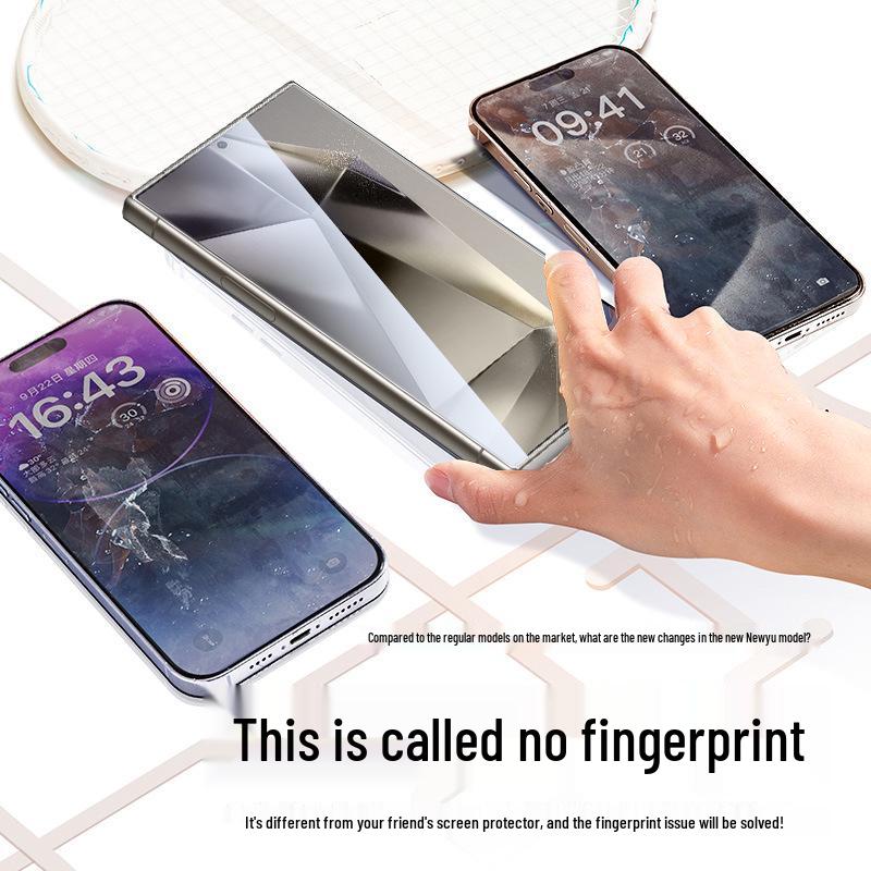 Безпылевая HD Закаленная Стеклянная Пленка для Samsung S26Ultra/S25Plus с Защитой от Подглядывания и 4-сторонней Защитой.
