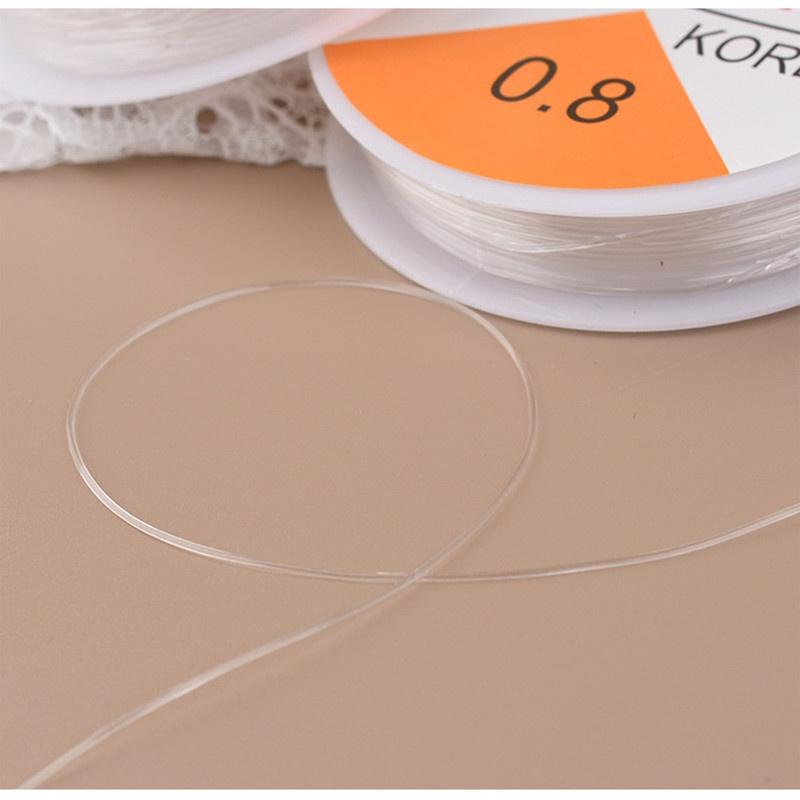 1 шт. 0,4/0,5/0,6/0,7/0,8/1,0 мм пластиковые кристаллы DIY бисер растягивающиеся шнуры эластичная линия изготовление ювелирных изделий доступны в маленьких и больших рулонах