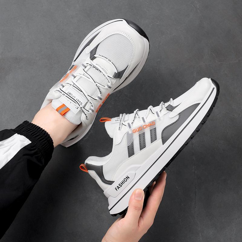 Новые модные мужские удобные туфли на все времена года для студентов, мальчиков, трендовые мягкие дышащие повседневные кроссовки для бега