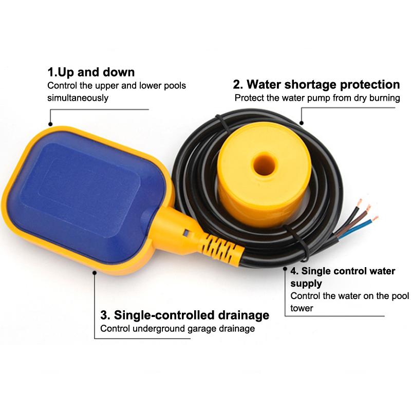 1Pcs Controller Float Switch Liquid Switches Liquid Fluid Water Level Float Switch Contactor Sensor