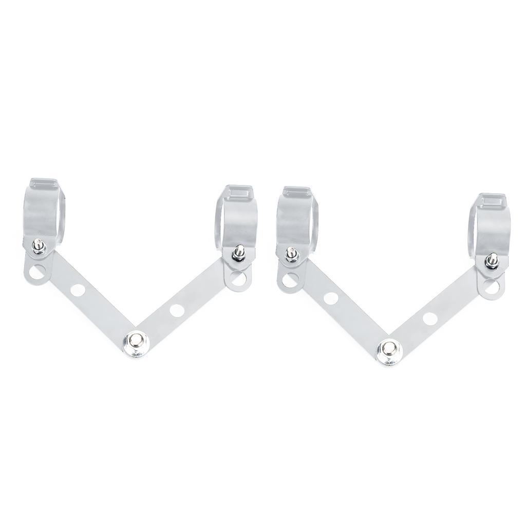 28мм-41мм Хромированный Кронштейн Крепления Фары для Вилки Адаптер Держателя Мотоциклетной Фары