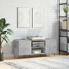 VidaXL Record Cabinet Concrete Grey 121x38x48 Cm Engineered Wood 831680