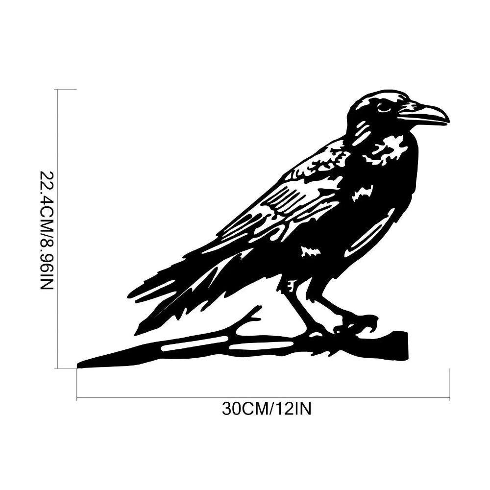 Великолепное металлическое украшение для двора в виде птичьего дерева. Металлические вороны и совы добавляют очарования. Стальные садовые скульптуры. Украсьте свой двор.