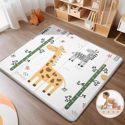 Детский игровой коврик для манежа 59''x 59'', Двусторонний, Водонепроницаемый игровой коврик толщиной 0,8 дюйма, Противоскользящие напольные игровые коврики