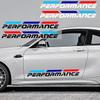 2pcs Car Door Decoration Sticker Auto Body Decal for M X1 X3 X4 X5 X6 X7 E46 E90 F20 E60 E39 F10 Auto Accessories Goods