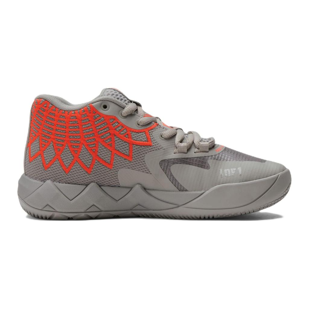 Puma MB.01 Jr Rock Ridge Red Детские кроссовки Серо-красный-взрыв 376886-09