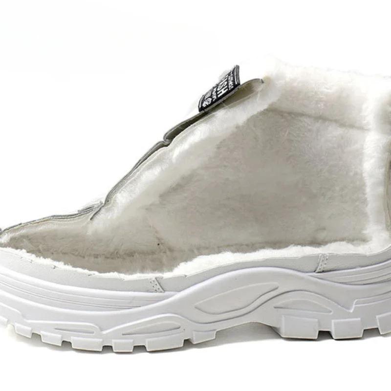 Зимние ботинки для женщин, повседневные высокие ботинки, теплые женские кроссовки, ботильоны на платформе, большой размер 45, Zapatillas De Mujer, новые