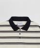 GLW Oversized Striped Collared T-Shirt Ivory