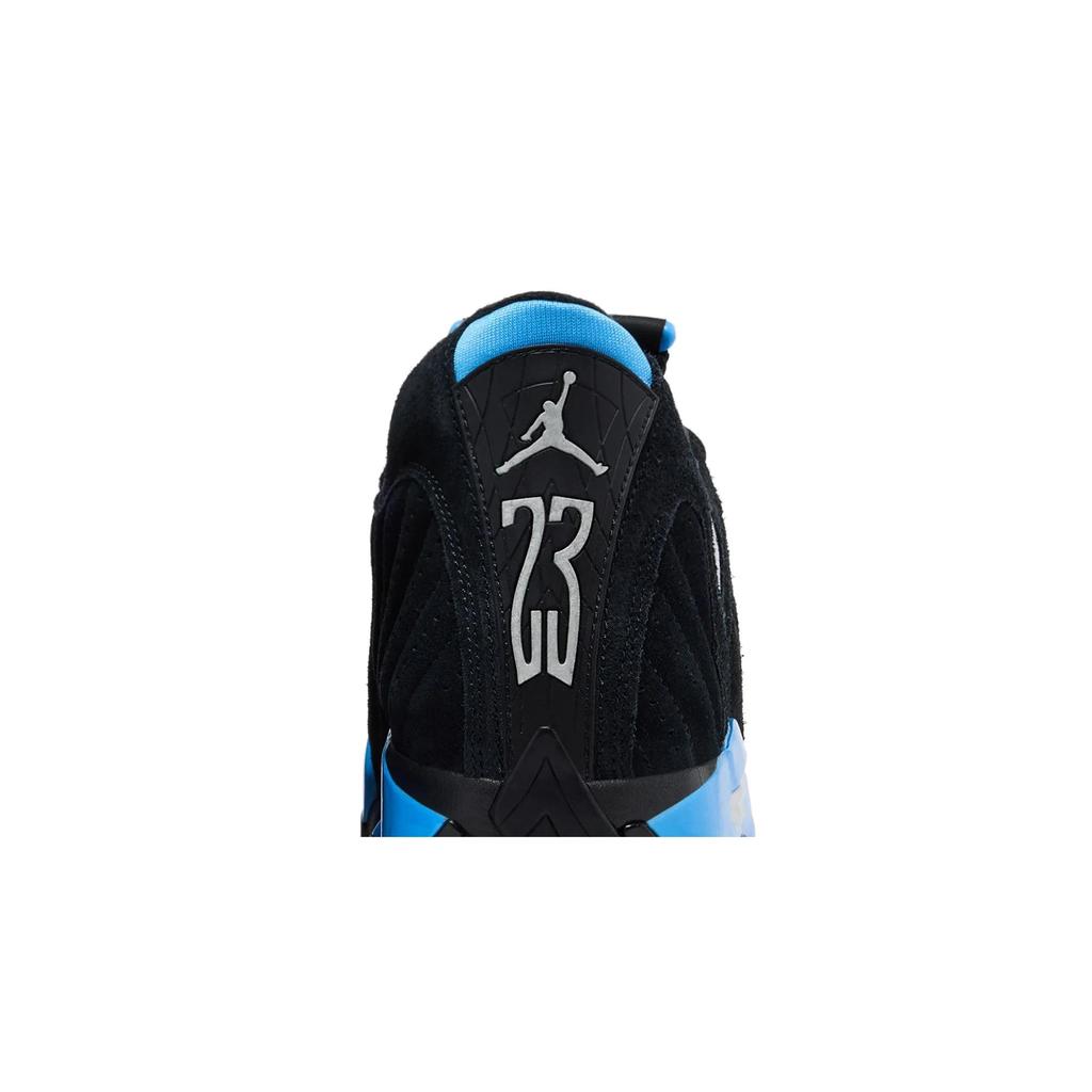 Air Jordan 14 Retro 'Black University Blue' 2026 (Unisex) Black / White / University Blue / Metallic Silver Vintage Basketball Shoes 487471 007