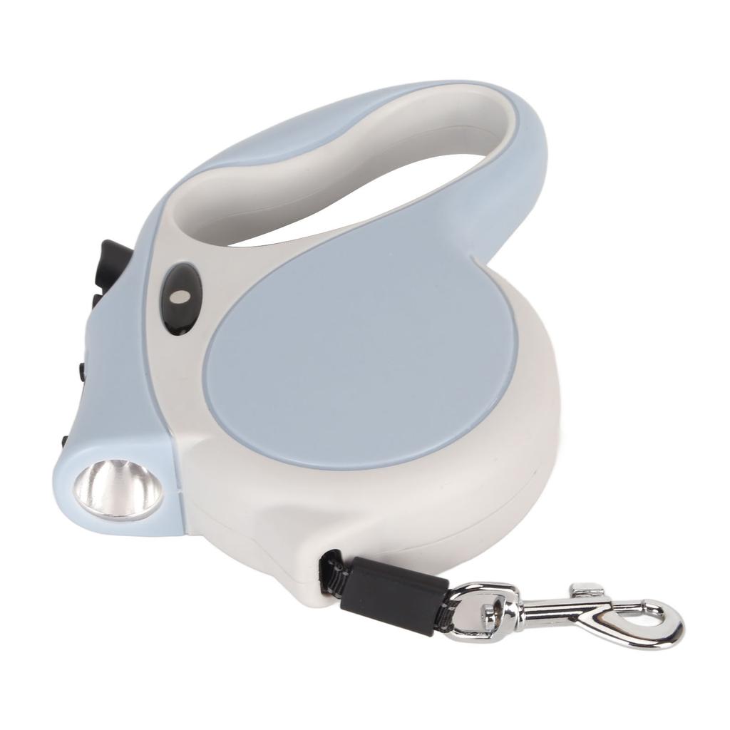 Retractable Dog Leash Safe Ergonomic Handle Automatic Pet Traction Rope with Flashlight for Puppy