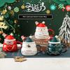 Hot Creative Christmas Gift Snowman Ceramic Cup Large Capacity Mug Cartoon Souvenir Cup Gift Water Cup for Students YUZI