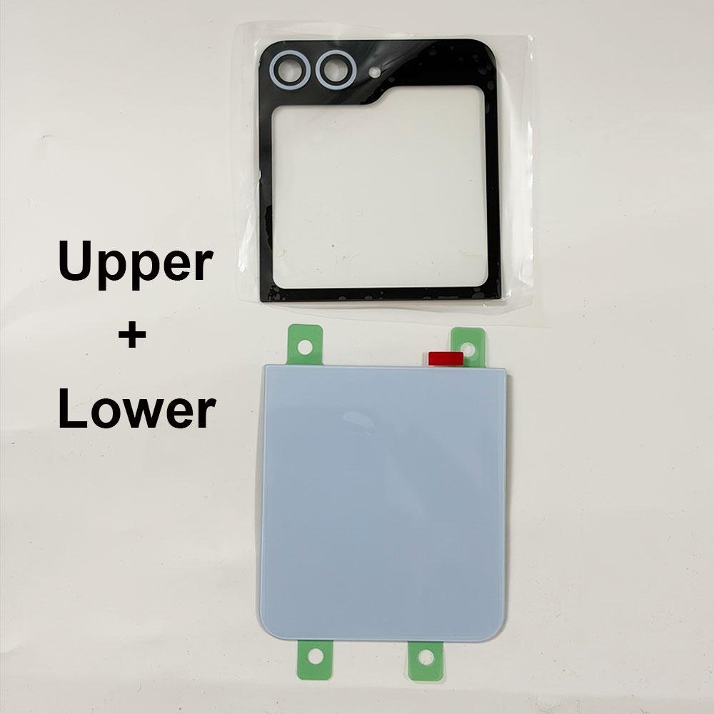Новое Заднее Стекло Для Samsung Galaxy Z Flip6 5G SM-F741B/DS Крышка Аккумулятора Задняя Панель Корпуса Ремонтные Запчасти и Рамка Камеры с Линзой