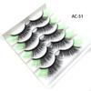 5 пар/лоток, натуральный объем, цветные ресницы, длинные, макияж, вечерние ресницы, фестиваль