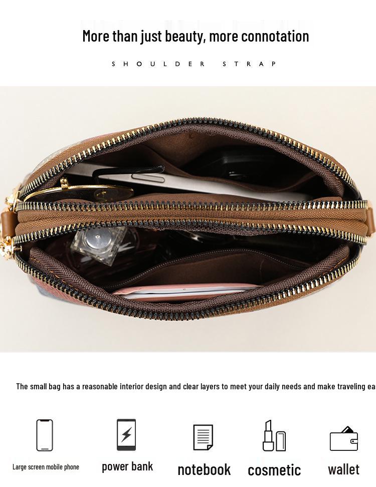 Этнический стиль колор-блок пэчворк двойная молния сумка кроссбоди